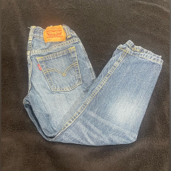 Levi’s Regular Taper Distressed Casual Jeans Kids Boy’s Size 6 Regular - Picture 2 of 9